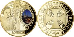 World Coins - France, Medal, Lourdes, Lieu de Pélerinage Français, Religions & beliefs