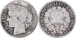 World Coins - Coin, France, Cérès, Franc, 1851, Paris, , Silver, KM:759.1