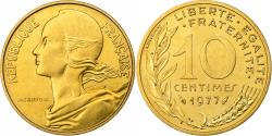 World Coins - France, 10 Centimes, Marianne, 1977, MDP, série FDC, Bronze-Aluminium