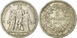 World Coins - France, 5 Francs, Hercule, 1871, Paris, Silver, , Gadoury:745