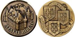 World Coins - France, Medal, Touraine, Orléanais, Anjou, Azay-le-Rideau, Bronze, J. Balme