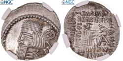 Ancient Coins - Coin, Parthia (Kingdom of), Artabanos IV, Drachm, ca. 10-38, Ekbatana, graded