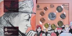 World Coins - San Marino, Coffret 1c. à 5€, Federico Fellini, 2013, Rome, FDC,