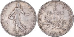 World Coins - Coin, France, Semeuse, 2 Francs, 1898, Paris, , Silver, KM:845.1