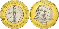 World Coins - Latvia, Medal, 1 E, Essai-Trial, 2003, Bi-Metallic,