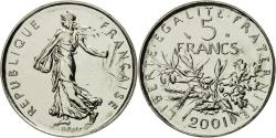 World Coins - Coin, France, Semeuse, 5 Francs, 2001, Paris, , Nickel Clad