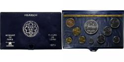 World Coins - France, Coffret 1 c. à 50 frs., 1979, MDP, série FDC,