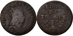 World Coins - Coin, France, Louis XIV, Liard de France au buste juvénile, deuxième type