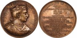 World Coins - France, Medal, Les Rois de France, Louis II, 1839, Bronze, Caqué,
