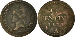 World Coins - Coin, France, Dupré, Centime, 1798, Paris, , Bronze, KM:646