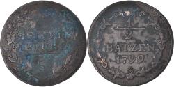 World Coins - Coin, Switzerland, 1/2 Batzen, 1799, Bern, , Billon, KM:A6