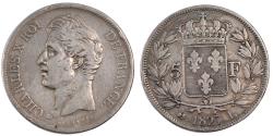 World Coins - Coin, France, Charles X, 5 Francs, 1827, Bayonne, , Silver, KM:728.8