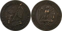 World Coins - France, Napoleon III, 5 Centimes, 1870, Paris, Satirique, Bronze,