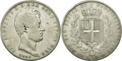 World Coins - Coin, ITALIAN STATES, SARDINIA, Carlo Alberto, 5 Lire, 1843, , Silver