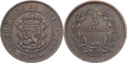 World Coins - Luxembourg, William III, 5 Centimes, 1855, Utrecht, Bronze, , KM:22.1