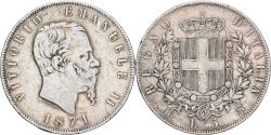 World Coins - Italy, Vittorio Emanuele II, 5 Lire, 1871, Milan, Silver, , KM:8.3