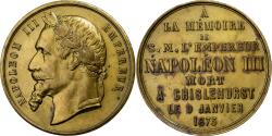 World Coins - France, Medal, MORT DE NAPOLÉON III, 1873, Brass,
