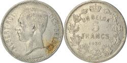 World Coins - Coin, Belgium, Albert I, 1 belga - 5 francs, 1930, Brussels, , Nickel