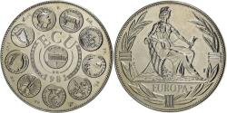 World Coins - France, Medal, Ecu Europa, Seated Europa, 1981, Cupronickel,