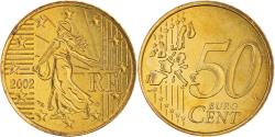 World Coins - France, 50 Euro Cent, 2002, Paris, BU, , Brass, KM:1287