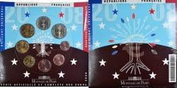 World Coins - France, Monnaie de Paris, Euro-Set, 2008, BU,