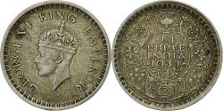 World Coins - INDIA-BRITISH, George VI, 1/4 Rupee, 1944, Bombay, Silver, , KM:547