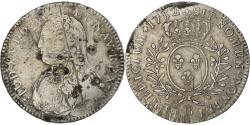 World Coins - France, Louis XV, 1/2 ECU, 44 Sols, 1/2 Écu aux branches d'olivier, 1732