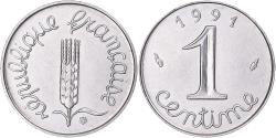 World Coins - Coin, France, Épi, Centime, 1991, Paris, Very rare, , Stainless Steel