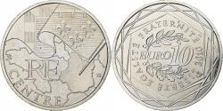 World Coins - France, 10 Euro, Euros des régions, Centre, 2010, Paris, Silver,