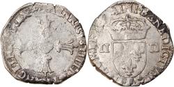 World Coins - Coin, France, Henri IV, 1/4 Ecu, 1605, Angers, , Silver, Duplessy:1224