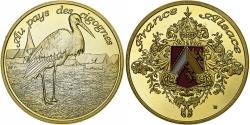 World Coins - France, Token, Alsace - La cigogne d'Alsace, Copper-nickel Aluminium,