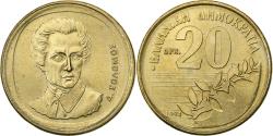 World Coins - Greece, 20 Drachmes, 1994, Aluminum-Bronze, , KM:154