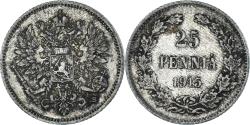 World Coins - Coin, Finland, Nicholas II, 25 Penniä, 1915, Helsinki, , Silver