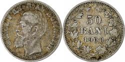World Coins - Romania, Carol I, 50 Bani, 1900, Silver, , KM:23