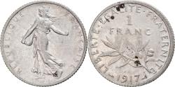 World Coins - Coin, France, Semeuse, Franc, 1917, Paris, , Silver, KM:844.1