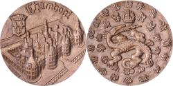 World Coins - France, Medal, Le Château de Chambord, François Ier, Salamandre, 1967, Bronze