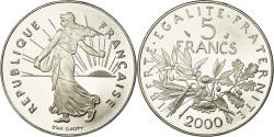 World Coins - Coin, France, Semeuse, 5 Francs, 2000, Paris, Proof, , Nickel Clad