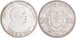 World Coins - Slovakia, 50 Korun, 1944, Silver, , KM:10
