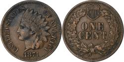 Us Coins - United States, Cent, Indian Head, 1874, Philadelphia, Bronze, , KM:90a