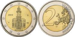 World Coins - Germany, 2 Euro, Hessen, 2015, Stuttgart, Bi-Metallic,