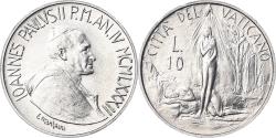 World Coins - Coin, VATICAN CITY, John Paul II, 10 Lire, 1982, Rome, FDC, , Aluminum