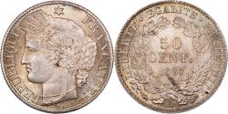 World Coins - France, 50 Centimes, Cérès, 1887, Paris, Silver, , KM:834.1