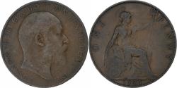 World Coins - United Kingdom, Edward VII, Penny, 1905, London, Bronze, , KM:794