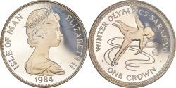 World Coins - Coin, Isle of Man, Elizabeth II, Crown, 1984, Pobjoy Mint, Proof,