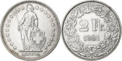 World Coins - Switzerland, 2 Francs, 1921, Bern, Silver, , KM:21