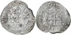 World Coins - France, Charles V, Blanc au K, 1365-1380, Billon, , Duplessy:363