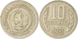 World Coins - Bulgaria, 10 Stotinki, 1981