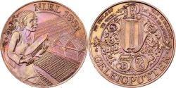 World Coins - Belgium, Token, 50 Geleigputter - Niel, 1981, Copper Plated Steel,