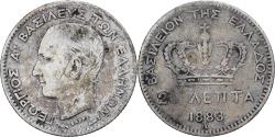 World Coins - Greece, George I, 20 Lepta, 1883, Paris, Silver, , KM:44