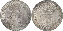 World Coins - France, Louis XIV, 1/2 Écu à la mèche courte, 1643, Paris, Silver,